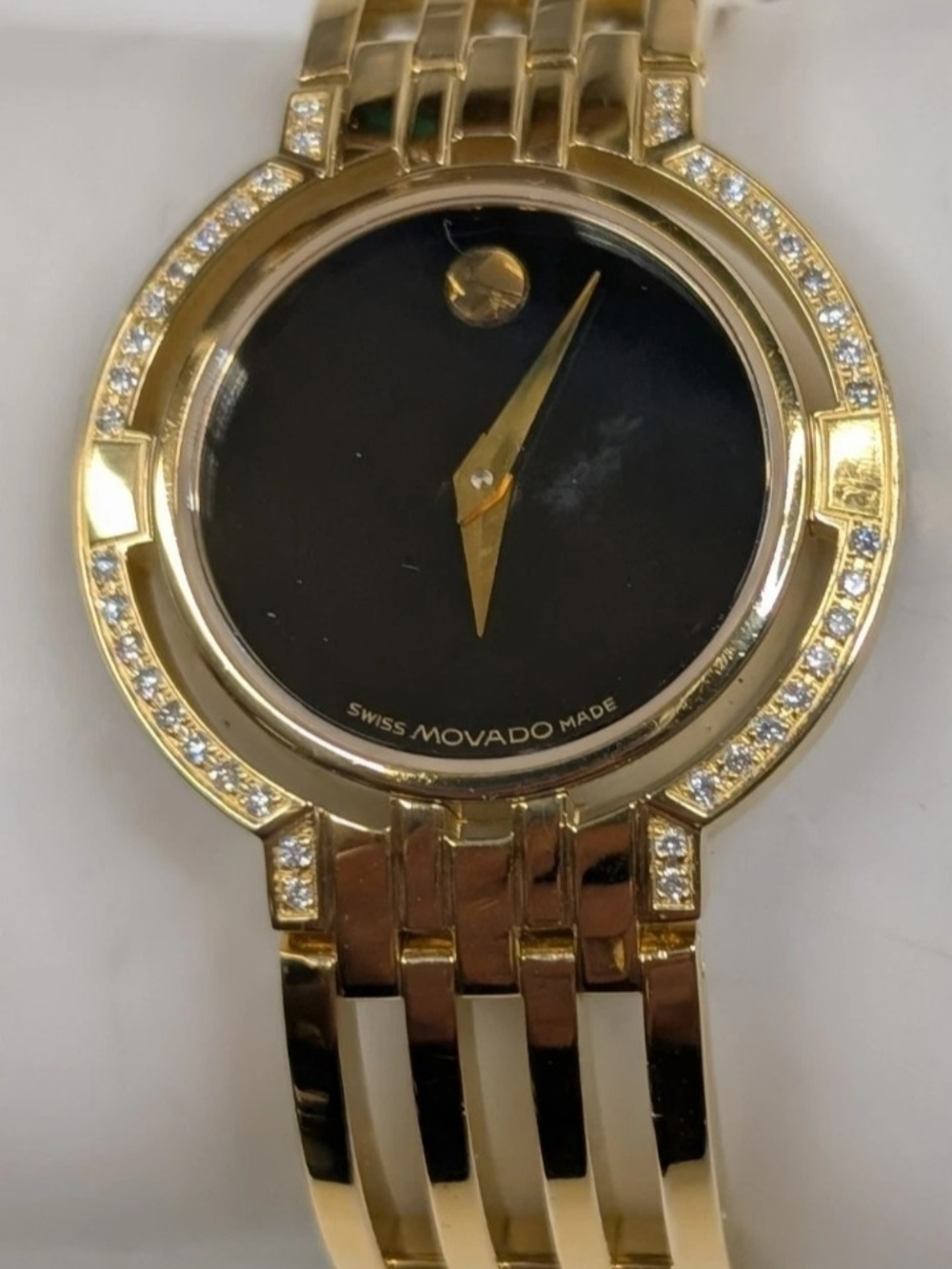 Movado Gold Watch Women's ESPERANZA $2795 - Picture 2 of 9